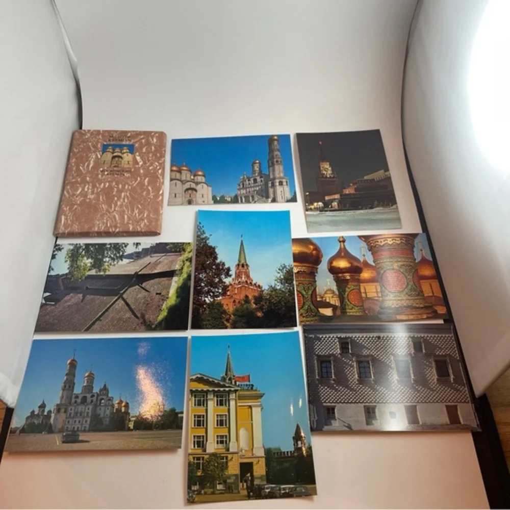 1974 architectural monuments of the Moscow Kremlin set of 18 vintage postcards
